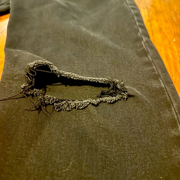 Saint Laurent Distressed Black Denim Jeans (Hedi Slimane Era) w/ Gift Packaging - Picture 5 of 9